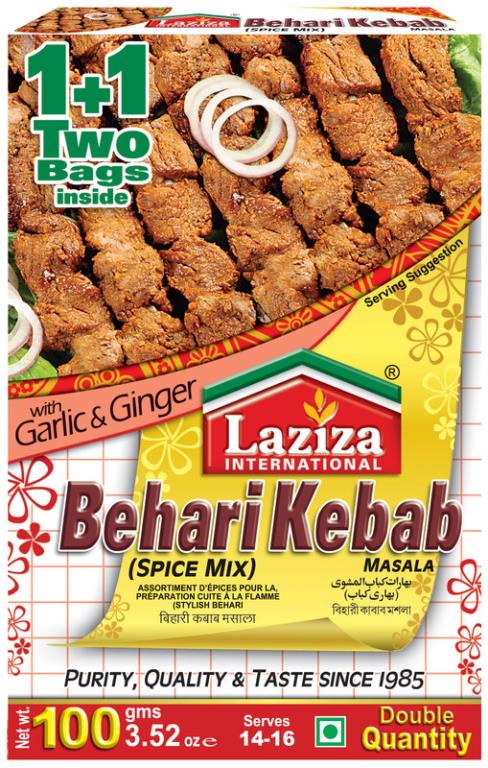 LAZIZA BEHARI KEBAB MASL 100G