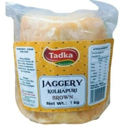 Tadka Jaggery Kolhapuri Brown 1 KG X 18 RAWA